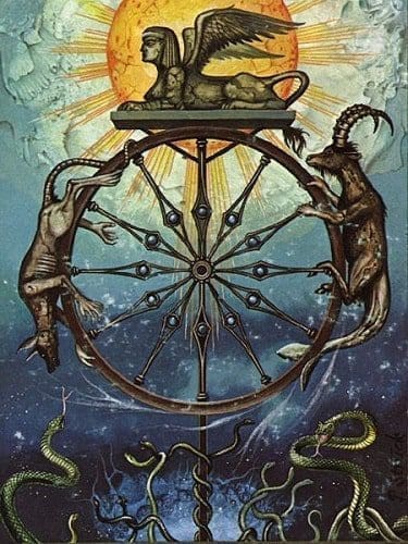 Roda da Fortuna tarot cartas adivinhação futuro sorte conselho magia Tarô